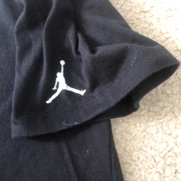 Jordan Kids Black Tee with White Logo - Picture 2 of 3